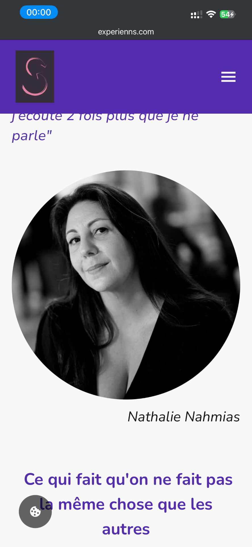 Portrait de Nathalie Nahmias, fondatrice de CXCompass